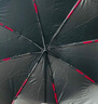 红叶の秀 红叶伞男女加固抗风伞商务雨伞男三折叠双人雨伞晴雨两用包边伞 8骨雨伞-黑色 实拍图