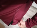沃萨维（WOSAWE）公路自行车秋冬季抓绒保暖骑行服套装山地车加绒防风防寒夹克上衣 溯风-深红色套装/锁温保暖 XL （适合80-90公斤） 实拍图