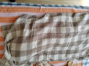 洁丽雅（grace）毛巾被纯棉单人双人纱布盖毯午睡毯子毛毯空调被学生夏凉被新疆棉 小格子-浅灰 200*230cm【一等品】100%纯棉 实拍图
