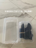 坤米 防尘加厚塑料简易鞋盒收纳透明家用宿舍抽屉式鞋子收纳器放鞋盒展示盒鞋柜运动鞋休闲鞋靴子用 全透明白色扣 女士鞋盒【十个装】可放38码内普通鞋 实拍图