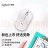 罗技（Logitech）M221 静音鼠标 无线鼠标 办公鼠标 对称鼠标 带无线微型接收器 米白色 实拍图