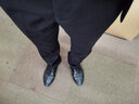 吉约蒙（G·MONS）西服套装男士商务抗皱易打理休闲西装套装结婚新郎职业正装西装 黑色A版【上衣+裤子】C0020 52 实拍图