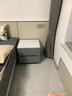 实木床头柜免安装简约现代轻奢卧室家用岩板床边收纳柜小型储物柜 浅灰色【中纤板框架】 50*40*50cm 实拍图