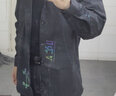 花花公子（PLAYBOY）衬衫外套男夏季潮流商务休闲男装夹克春秋季宽松秋装男士衣服褂子 灰色 XL 实拍图