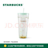 星巴克（Starbucks）双层玻璃吸管杯591ml薄荷绿切面款咖啡杯茶水杯子学生杯节日送礼 晒单实拍图