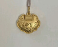 六福珠宝 足金长命百岁锁宝宝黄金吊坠不含项链 计价 GDGTBP0041 约1.79克 实拍图