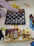 友邦（UB） 国际象棋黑白色磁性可折叠便携成人儿童学生培训教学用棋 4812A（金银色直角大号） 标配 实拍图