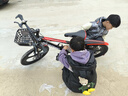 百士盾儿童自行车山地单车6-16岁以上学生减震双碟刹越野中小男女孩赛车 奢华版7速【三刀轮】黑红色 20寸丨适身高125-145丨 实拍图