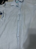 南极人（Nanjiren）衬衫男纯色商务休闲衬衣舒适透气短袖白衬衫男 浅蓝色短袖衬衫4XL 实拍图