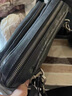 ANDSEEYOU品牌 真皮单肩斜挎包 牛皮休闲跨肩包 迷你男士小背包 商务手拿包 黑色 实拍图