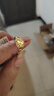 千影珠宝黄金戒指女款9999足金年轻人素金真金饰品活口结婚首饰送妈妈 重约2.86-3.0g(含工费28) 实拍图