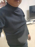恒源祥100纯色羊毛绒衫羊毛衫男半高领秋冬季长袖套头宽松毛衣男打底衫 黑色半高  100%不起球不掉色 4XL 190/100A 建议穿190-210斤 实拍图