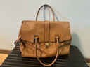 裘真手提公文包女士复古大容量通勤头层植鞣牛皮包包植鞣牛皮 大象灰-加大号 实拍图