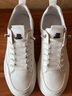 百丽（Belle）厚底小白鞋男春季新款牛皮休闲鞋舒适板鞋A1230CM3预售 白色 40 (250mm) 实拍图