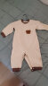 贝瑞加（Babyprints）婴儿连体衣秋冬男女宝宝夹棉哈衣卡通可爱对开爬服加厚 棕90 晒单实拍图