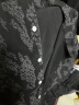 主意范（ZHUYIFAN）胖子超大码衬衫男士短袖夏季宽松大码冰丝学生外套休闲衬衣男装外 黑色 3XL 165-180斤 晒单实拍图