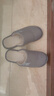 卡帝乐鳄鱼棉拖鞋男冬季居家地板拖保暖棉鞋毛毛拖鞋子男 0626A 灰色 44-45 实拍图