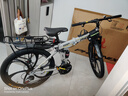 凤凰（Phoenix）可折叠山地车自行车成人男女新款式学生12到18岁变速越野软尾单车 折叠双避震【密封全轴承】钢架/六刀轮肖灰 26寸-24速【身高158-188cm】 实拍图