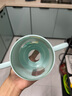 CKBEBE儿童牛奶杯带刻度防摔300ml大容量冲泡宝宝吸管喝奶粉专用玻璃杯 蓝色小熊（蓝色盖子） 300ml大容量 实拍图