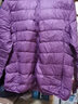 鸭鸭（YAYA）轻薄羽绒服女冬短款2025年秋冬新款高端时尚女款轻便韩版保暖外套 格调紫[连帽款】 4XL 实拍图