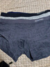 健将男士内裤男弹力棉透气宽松印花运动平角裤衩中腰大码四角短裤头 热销-新宝蓝+黑色+花灰+深灰 4条 L 实拍图
