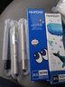 爱好（AIHAO）办公巨能写按动中性笔黑色速干直液笔水笔全针管简约碳素签字笔考试专用笔 40支蓝色笔芯+3中性款式规格随机 实拍图