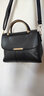 一竹春女包包2024新款ins超火简约百搭单肩斜挎时尚小包女士手提小方包 黑色 实拍图