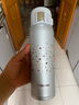 象印（ZO JIRUSHI）日本象印保温杯SS48F进口不锈钢真空保冷保温瓶车载弹盖情侣杯子 SM-SS48F-SZ星星银 480ml 实拍图