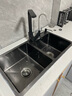 格卫森洗菜盆厨房水槽双槽304不锈钢洗碗槽洗菜池台下盆水池盆水池盆 方形龙头套餐 纳米双槽-72*40cm 实拍图