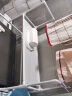 欧润哲卫生间置物架 马桶洗衣机卫生间置物架免打孔浴室收纳架 单层白 实拍图