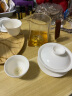苏氏陶瓷（SUSHI CERAMICS）三才盖碗德化白瓷功夫茶具泡茶碗羊脂玉薄胎送两功夫茶杯礼盒装 实拍图