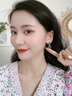 翡拉拉（fellala）【商场同款】绿光系列手绘彩晶珐琅耳环女复古荷叶耳钉时尚耳饰 商场同款 实拍图