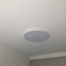 客厅灯LED吸顶灯 卧室灯 灯具照明 遥控方灯圆灯 客卧套餐 现代简约 时尚薄款 节能灯 薄圆60CM无极+遥控 48W(15-22平方) 白色边框 实拍图