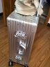 执古BM行李箱全铝镁合金拉杆箱密码小型飞机登机箱大容量铝框旅行箱 银色 24英寸【托运箱，3-7天长旅行】 实拍图