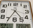 康巴丝（Compas）挂钟客厅 万年历温湿度时钟 简约石英钟表挂墙C2983 闪金 37cm 晒单实拍图