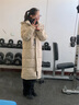 雅鹿羽绒服女冬季2025新款男女情侣长款宽松过膝加厚防寒抗冻中性外套 卡其 S (155) 【推荐90-110斤】 实拍图