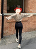 VVC打底裤女春秋外穿鲨鱼安全裤显瘦紧身瑜伽裤女高腰提臀魔术铅笔裤 【抗菌蜜臀裤】曜石黑 L 【100-110斤】 实拍图