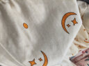 猫人【A级防螨抗菌纯棉】女士睡衣女春夏性感星月印花可外穿奶白M 晒单实拍图