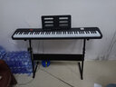 贝琪电子琴88键成人儿童6-12岁便携新手入门幼师学生初学者电子钢琴 B176【经典款】88键-简约黑 套餐三：标配+Z型琴架 实拍图