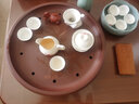 宏中（hongzhong） 功夫茶具简约茶盘家用储水圆形紫砂托盘小茶台干泡盘 大号紫泥清风双层茶盘-40cm直径 实拍图
