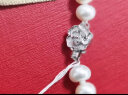 周六福（ZLF）母亲节礼物  珍珠项链女款椭圆形珍珠山茶花S925银扣 送老婆 45cm 项链长约 实拍图