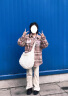 酷奇袋鼠 KQ韩版包包女包2024新款个性设计褶皱云朵大容量单肩斜挎包托特包 白色大号 晒单实拍图