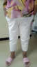 PHJ 休闲裤女秋季新款遮肉显瘦小脚哈伦长裤高腰职业OL免烫西装裤 白色-七分裤 2XL（140-155斤） 实拍图