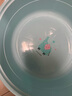 茶花塑料浴盆脸盆儿童洗脸盆家务清洁盘洗菜盆加厚洗衣盆浴室 新款蓝色-大号58cm 实拍图