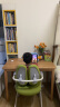 米粒生活F1儿童学习椅子书房写字椅小学生家用可升降座椅凳追背椅130F绿 实拍图