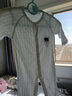 婧麒婴儿衣服夏季薄款新生宝宝提花连体衣纯棉空调服爬服夏装单件 宇航员白 66cm 实拍图
