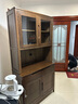 沃木 实木酒柜 简约餐厅家具 简中式储物收纳餐边柜 全实木酒柜 酒柜上下节组合 实拍图