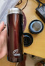 膳魔师（THERMOS） 保温杯男女不锈钢商务办公滤网泡茶水杯子TCMK-500/350团购定制 CMK-501 咖啡色 470ml 实拍图
