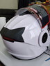 AD新国标电动车头盔男女士四季通用揭面盔冬季保暖防雾电瓶车安全帽夏季双镜防晒夏盔冬天揭面头盔 【白色】透明防雾镜 实拍图