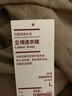 MUJI MUJI 女式 法国亚麻水洗 立领连衣裙 深咖啡棕色 L 实拍图